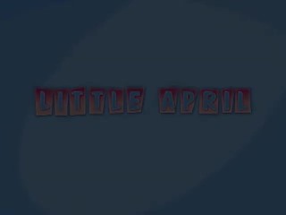 Little april masturbates solo