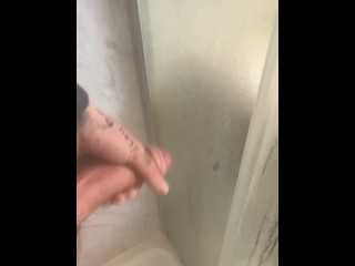 Shower play turns into big cum shot at the end!