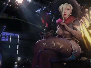 Mercy Enjoying Some Topless Reading