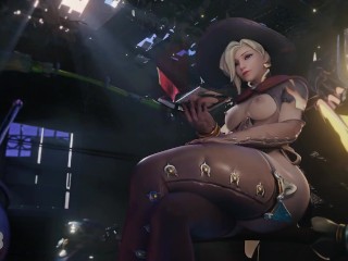 Mercy Enjoying Some Topless Reading