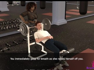 Slave U E12 - Riley Facesits me while I workout in the Gym