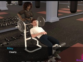 Slave U E12 - Riley Facesits me while I workout in the Gym