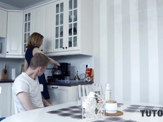 TUTOR4K. Mad stud with hard boner bangs hard a tutor who failed his exam