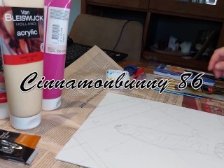 Cinnamonbunny is painting another dick ;-)