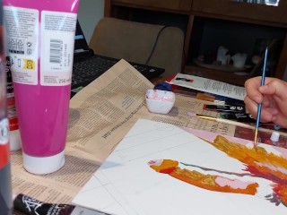 Cinnamonbunny is painting another dick ;-)