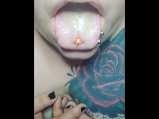 ASMR tongue and lip licking