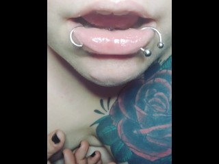 ASMR tongue and lip licking