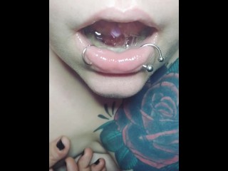 ASMR tongue and lip licking