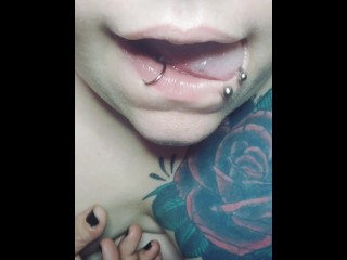 ASMR tongue and lip licking