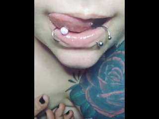 ASMR tongue and lip licking