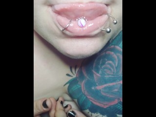 ASMR tongue and lip licking