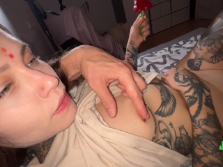 Cumshot 3 Times With His Stepsister. Cum In Mouth, Creampie During ,Cum To Belly. TRY NOT TO CUM