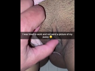 On her first day of work hot girl fucks her boss on snapchat