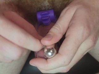 Moaning and breathing in your ear while I make myself cum with a vibrator and cock ring