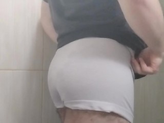 showing off his body