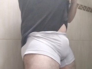 showing off his body