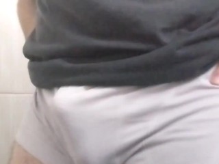 showing off his body