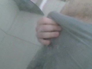 showing off his body