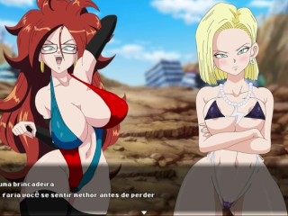 Super Slut Z Tournament #9: Android 21 foi feita para sexo