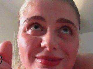 CLOSEUP - Perfect german dirty talk handjob. Theresa_ca1i made me cum twice!