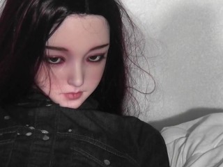 Redhead goth chick needs cum on her dress - XYCOLO silicone doll