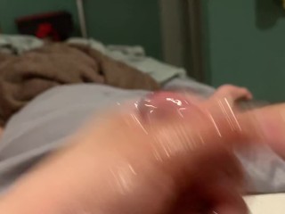 OILED EDGING SMALL DICK CUMSHOT