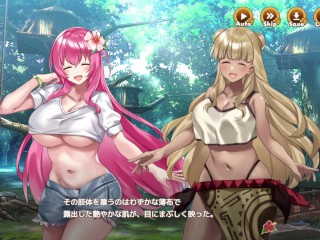 【#01 ハーレム島へようこそ！(体験版)実況】爆乳JDや巨乳村娘達に中出しセックスしまくって孕ませまくるハーレムシミュレーション同人エロゲー(Harem hentai game)