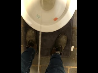 POV: Longest Piss of my LIFE! - Desperate long piss after watching Oppenheimer in Cinema