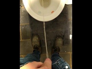 POV: Longest Piss of my LIFE! - Desperate long piss after watching Oppenheimer in Cinema