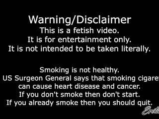 Sinfully Smoking MILF Showing Big Tits and Pink Pussy - Nikki Ashton