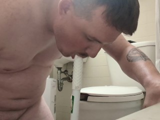 Sexy Country Boy Rides Plunger Like A Cock