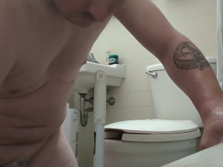 Sexy Country Boy Rides Plunger Like A Cock