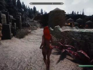 skyrim short-redhead breton peeing