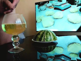 PISS - DRINK - ladyboy pissing in glass and drink yourself urine 😋🍷