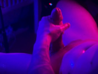 Dirty Hot Oiled Guy Jerking Off His Hard Cock in This Night | Male moans| Cumshot Close Up