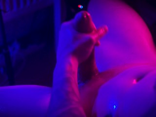 Dirty Hot Oiled Guy Jerking Off His Hard Cock in This Night | Male moans| Cumshot Close Up