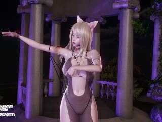 [MMD] JISOO - FLOWER Ahri Sexy Kpop Dance League of Legends Uncensored Hentai 4K 60FPS