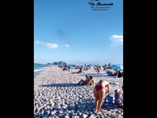 Mr Showtime69 walking Haulover Nude Beach Miami