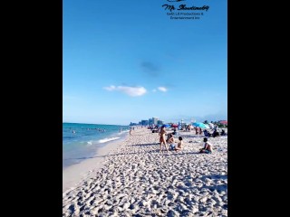 Mr Showtime69 walking Haulover Nude Beach Miami