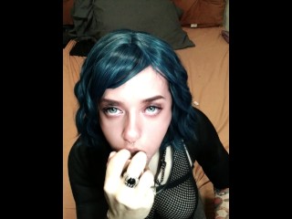 Sexy Alt Babe Cums Home From The Gym Begging to Suck It [Girlfriend Experience] *Sloppy Ahegao*