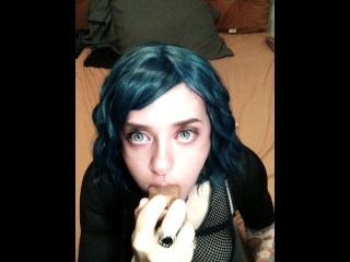 Sexy Alt Babe Cums Home From The Gym Begging to Suck It [Girlfriend Experience] *Sloppy Ahegao*