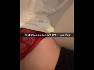 My Best Friend dared to CUM inside me on Snapchat Cuckold