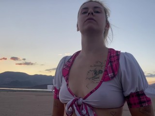 Eating His Ass Outside in the Las Vegas Desert - Jamie Stone