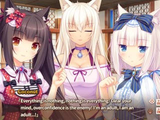 Nekopara vol 0 -Taking a bath with catgirls and kitsunes part 2