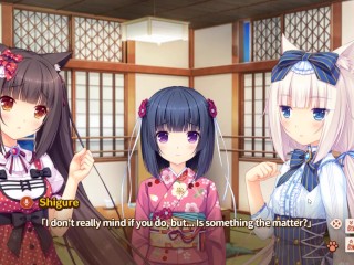 Nekopara vol 0 -Taking a bath with catgirls and kitsunes part 2