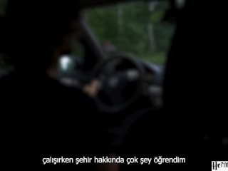 Turkish Fake Taxi - Uber driver fucked the customer in forest public