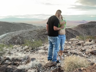 Outdoor Anal on the Mountains by Las Vegas with Jamie Stone