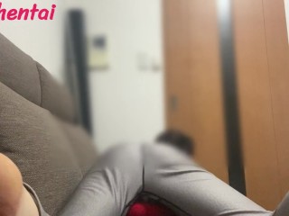 スパッツを履いたまま床オナニーしちゃった・・気持ち良すぎてビクビクしすぎました・・・イケボ　エロ男　素人