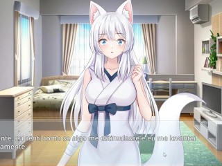 Living together with Fox Demon - Having sex with de kitsune fox girl for the first time!