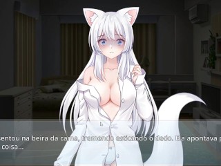 Living together with Fox Demon - Having sex with de kitsune fox girl for the first time!